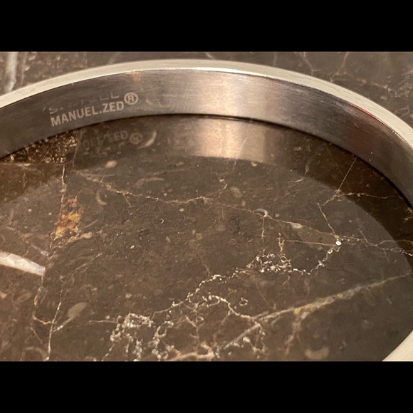 Manuel Zed stainless steel bangle - Picture 3 of 5